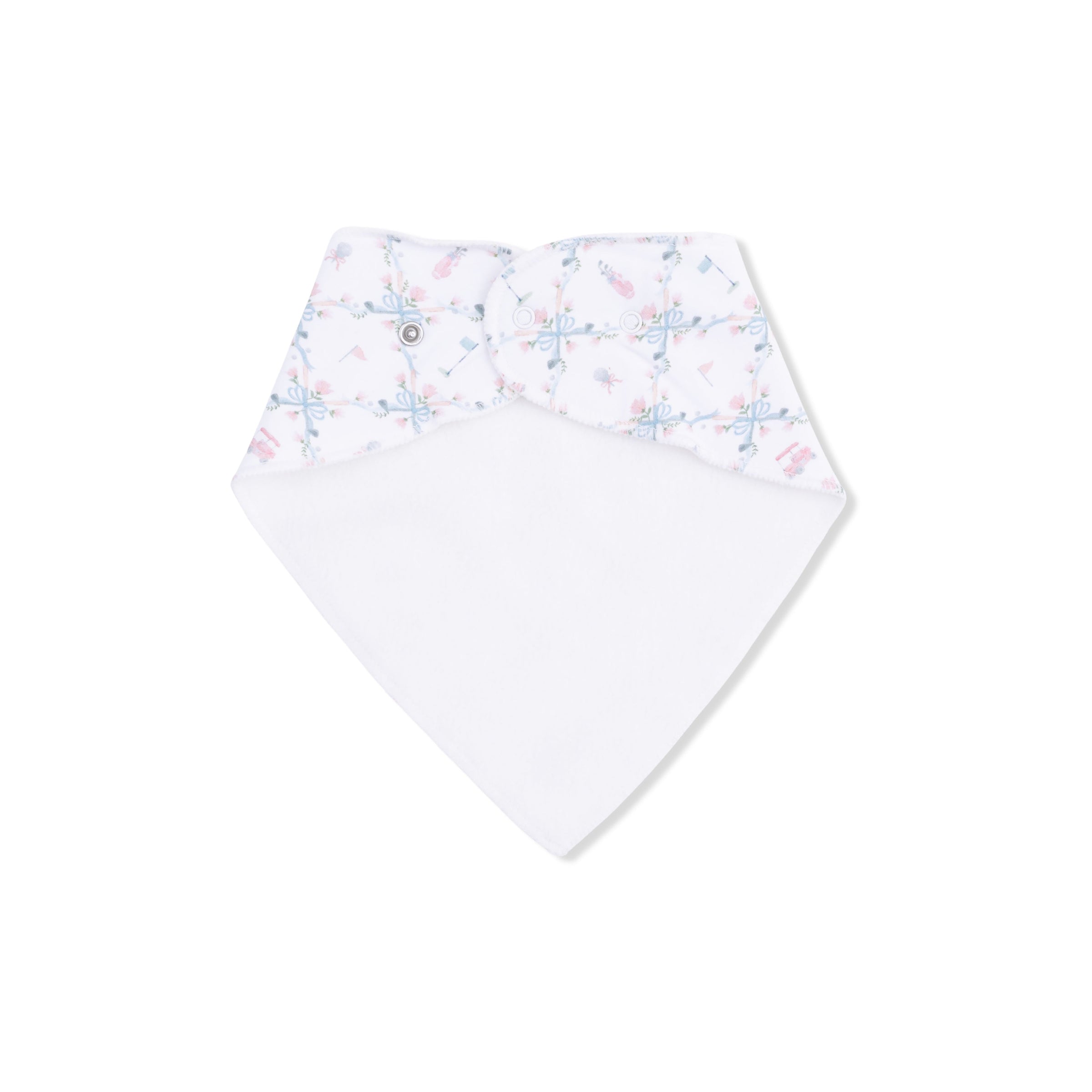 Golf Trellis Pink - Bandana Bib