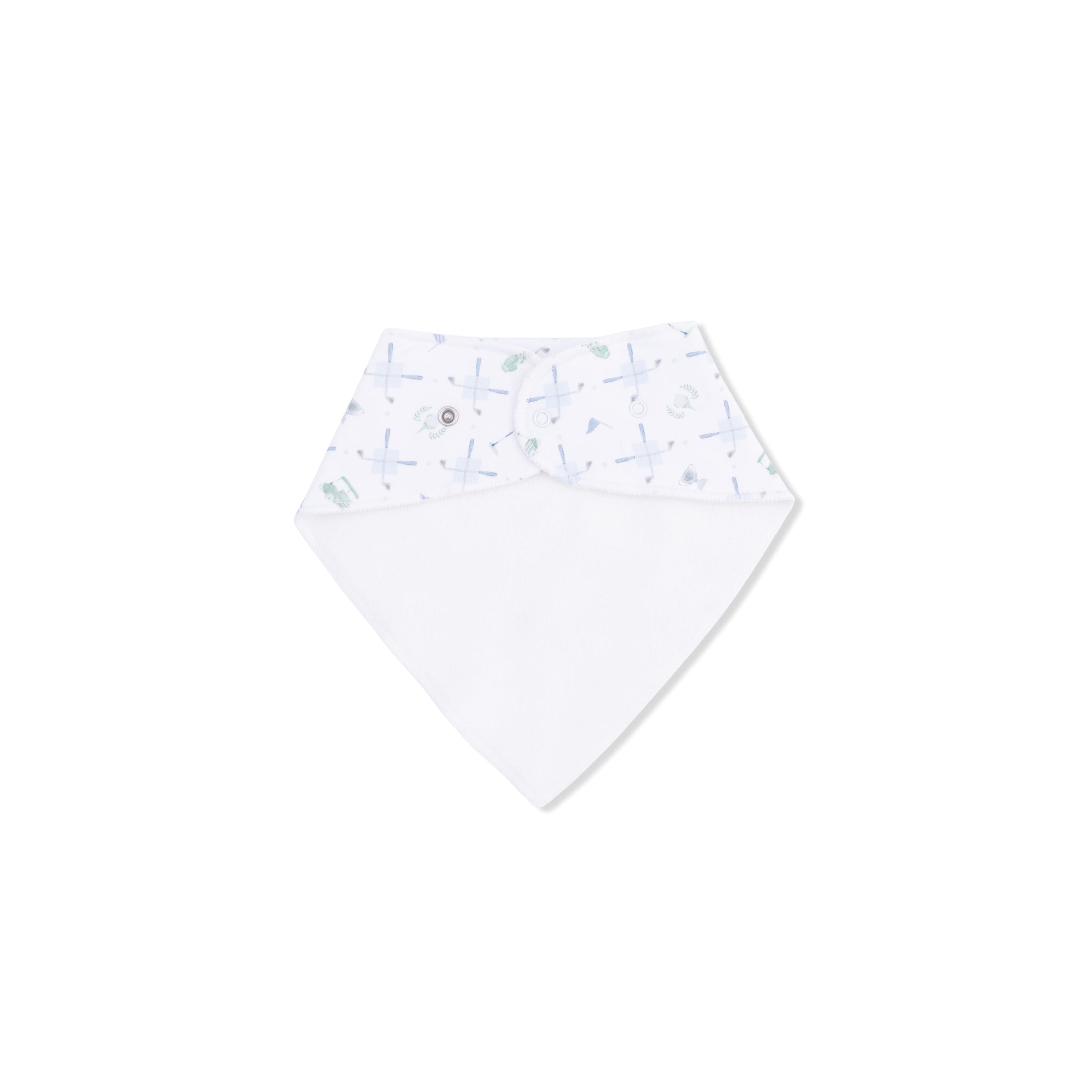 Golf Trellis Blue - Bandana Bib