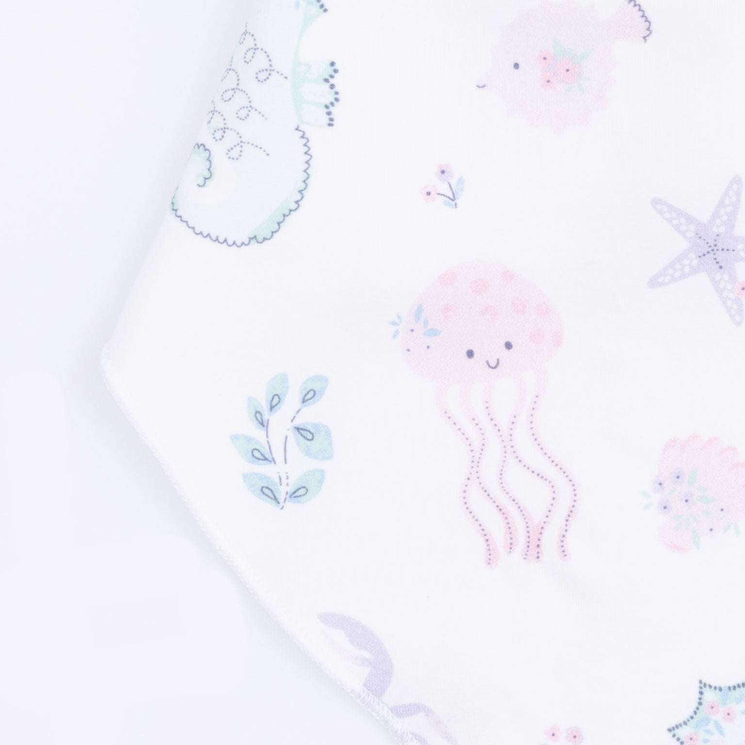 Floral Sea Creatures - Bandana Bib