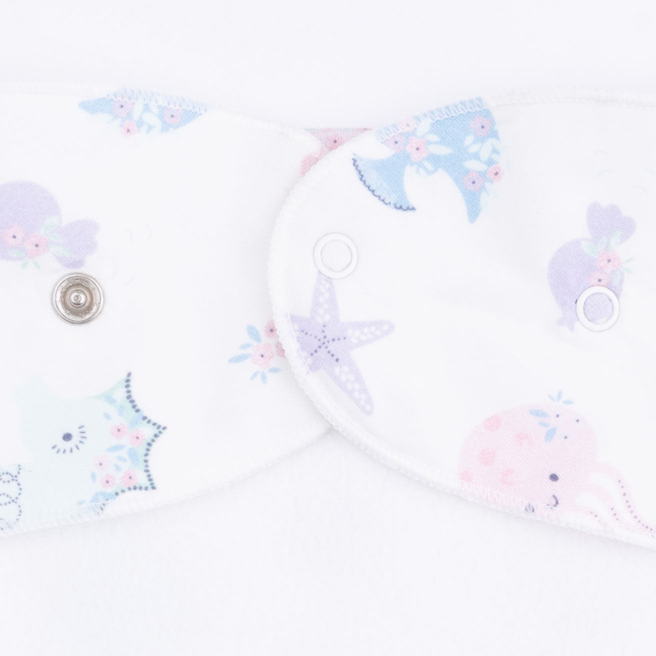 Floral Sea Creatures - Bandana Bib