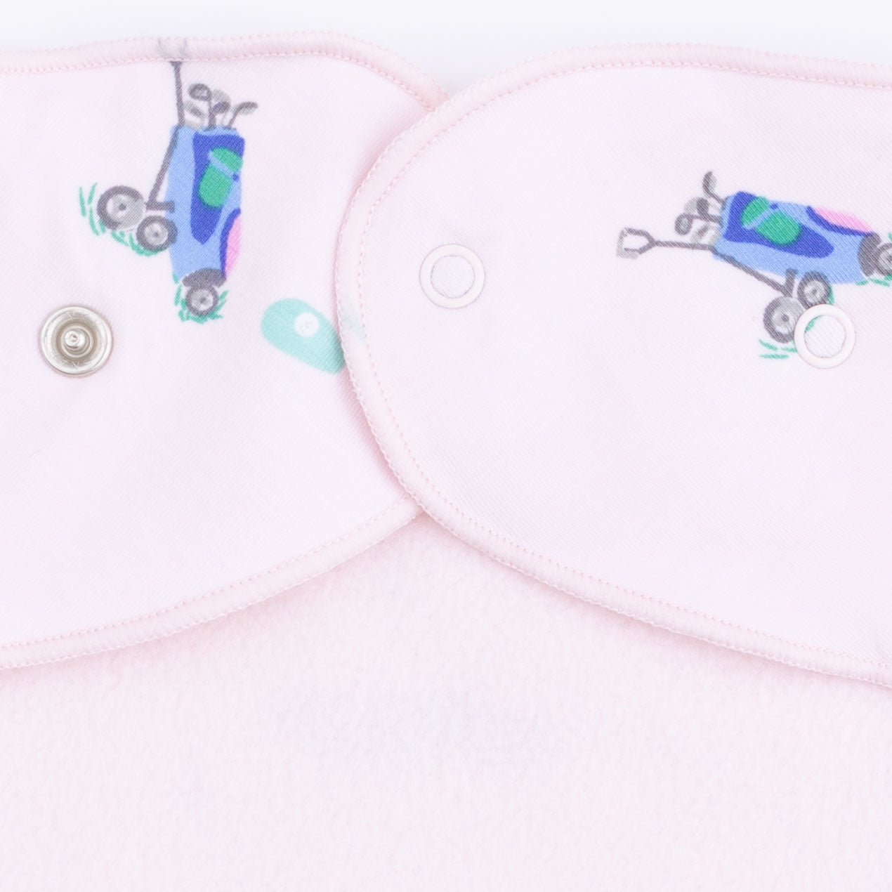 Vintage Golf Carts Pink - Bandana Bib