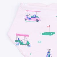 Vintage Golf Carts Pink - Bandana Bib