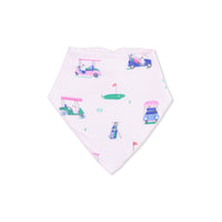 Vintage Golf Carts Pink - Bandana Bib