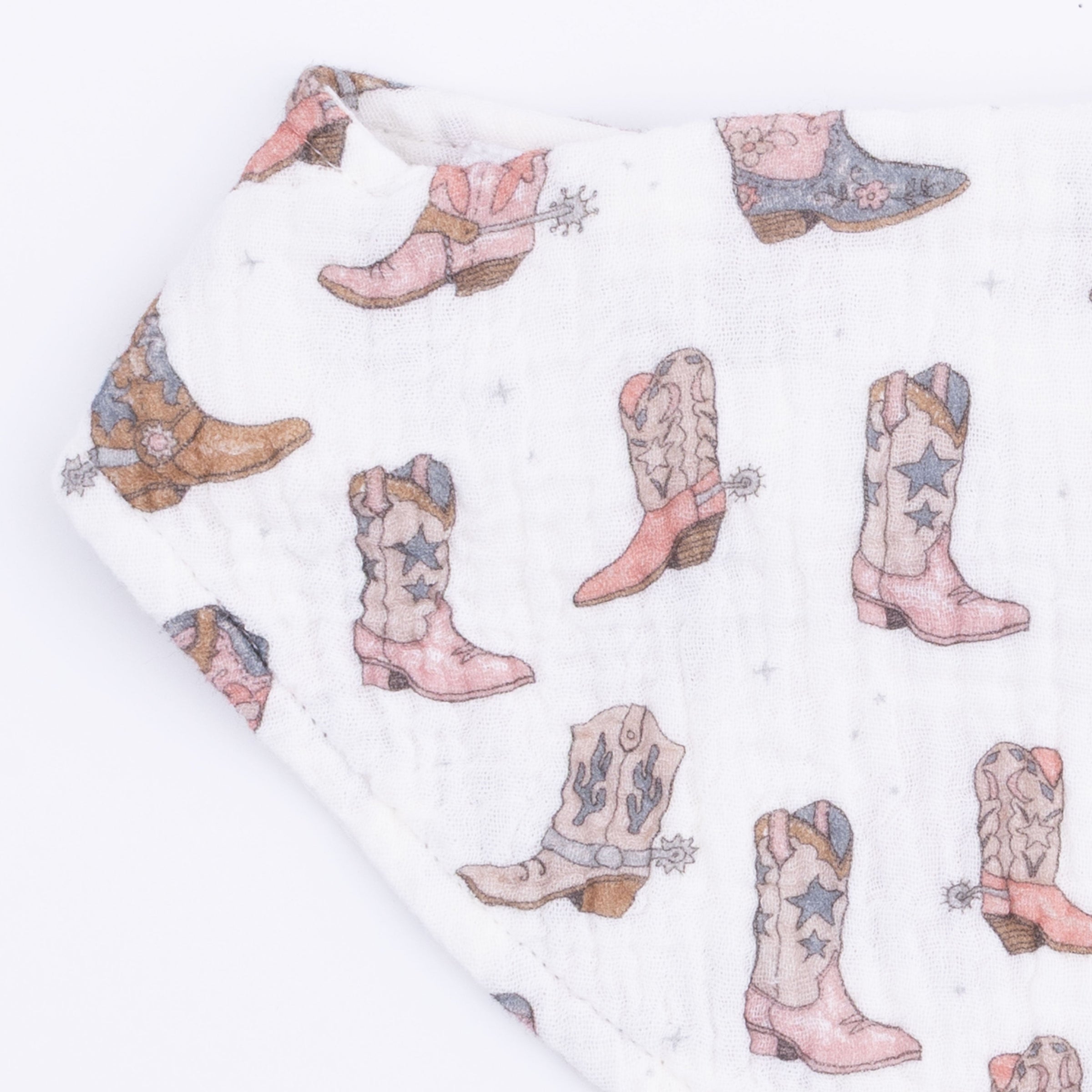 Cowgirl Boots - Bandana Bib