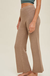 Textured Sweater Pants