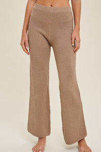 Textured Sweater Pants