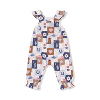 Patchwork Cowgirl - Smocked Overall Set
