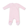 Velour Teddy Bear - Pink Velour Footie