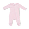 Velour Teddy Bear - Pink Velour Footie