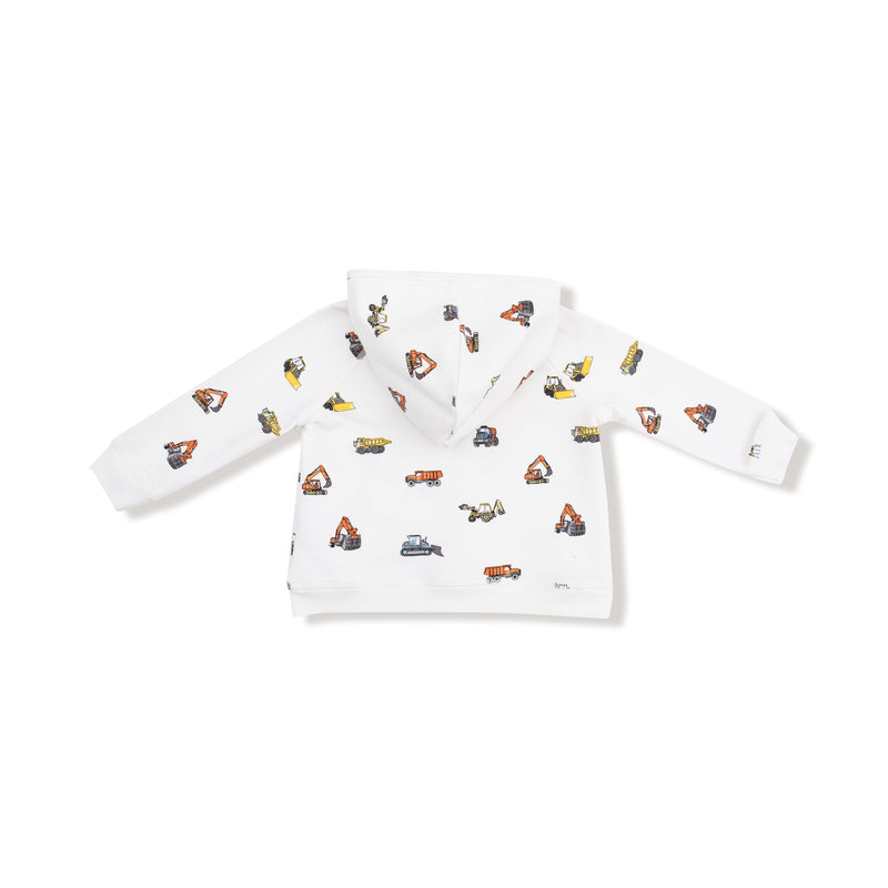 Construction Vehicles - Zip Hoodie and Jogger Set