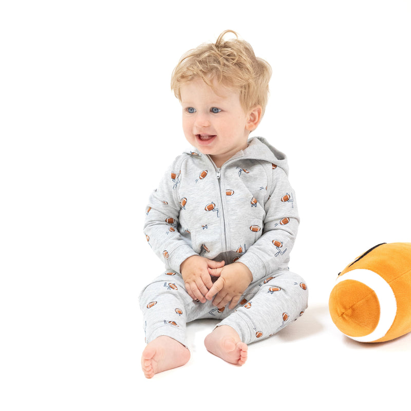 Football Field Goal - Zip Hoodie and Jogger Set