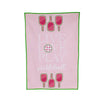 Live Love Pickleball Waffle Sports Towel   Pink/Green/White   17x24