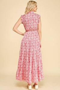 Mariah - Mint Floral Tiered Maxi Dress