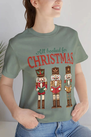 All Booked for Christmas Tee