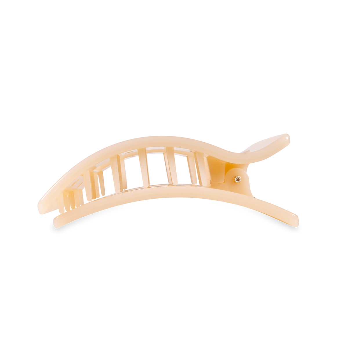 Almond Beige | Medium | Flat Rectangle Hair Clip