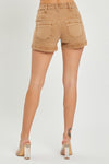 Coco-Risen Mid Rise Front Patch Pocket Shorts