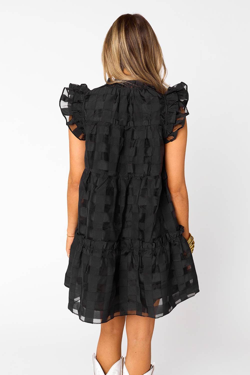 aubrey black pink dress Aubrey Dress Satin Mica