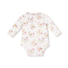 Floral Owl Families - Peter Pan Collar Bodysuit