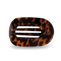 Round Flat Hair Clip | Medium | Tortoise