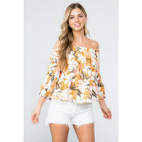 Naomi - Flower Print Multi Purpose Top