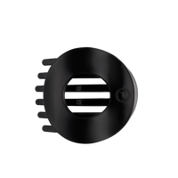 Jet Black | Large | Flat Circle Hair Clip
