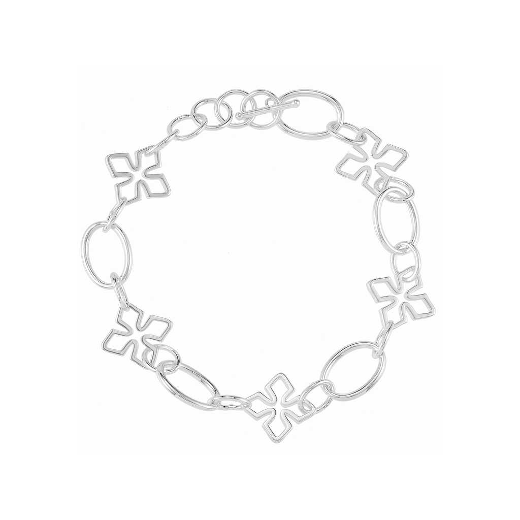 Grace Link Bracelet in Silver