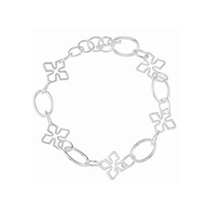 Grace Link Bracelet in Silver