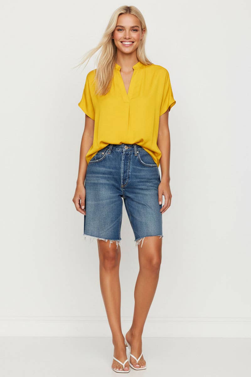 Drop Shoulder Regular Blouse - SS