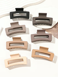 Big Square Matte Hair Claw Clips