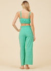 Surf Green Corded Terry Pants