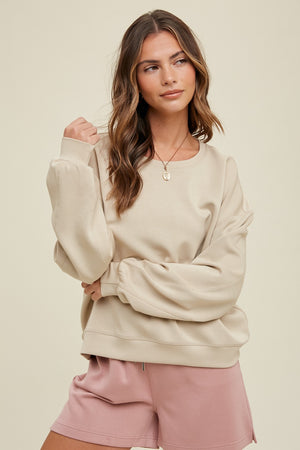 Scuba Relaxed Crop Sweatshirt