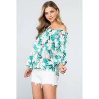 Naomi - Flower Print Multi Purpose Top