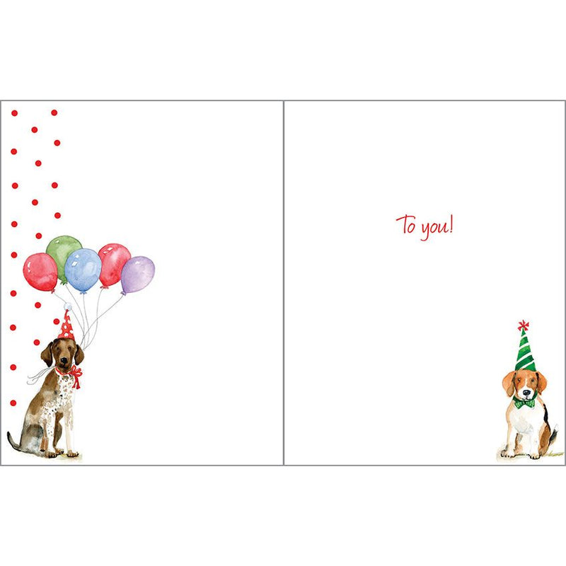 Birthday card - Party Dogs