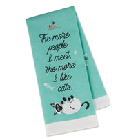 Cat Person Printed Tea Towel