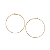 Round Hoop Matte Earrings