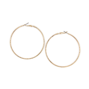 Round Hoop Matte Earrings