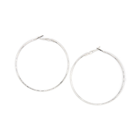 Round Hoop Matte Earrings