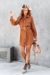 Corduroy Mini Dress