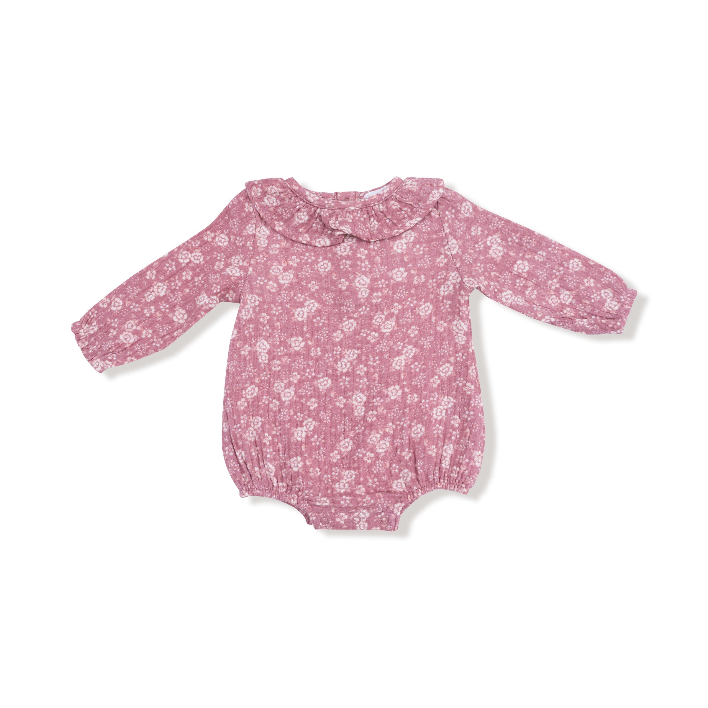 Bandana Floral - Bubble with Ruffle Collar