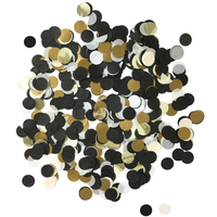 Table Confetti - Black, White & Gold: 0.5oz