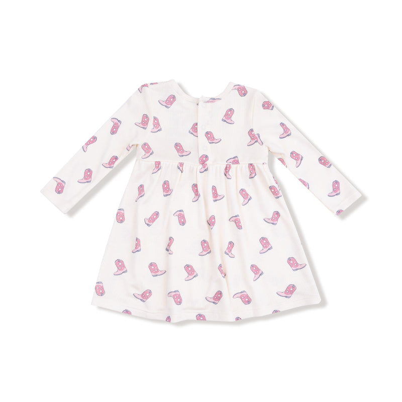 Petite Cowgirl Boots - Simple Dress + Bloomer