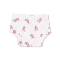 Petite Cowgirl Boots - Simple Dress + Bloomer