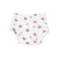 Footballs and Bows - Simple Dress + Bloomer