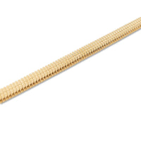 Gold Chain Bracelet-Wide Herringbone, Gilded Collection