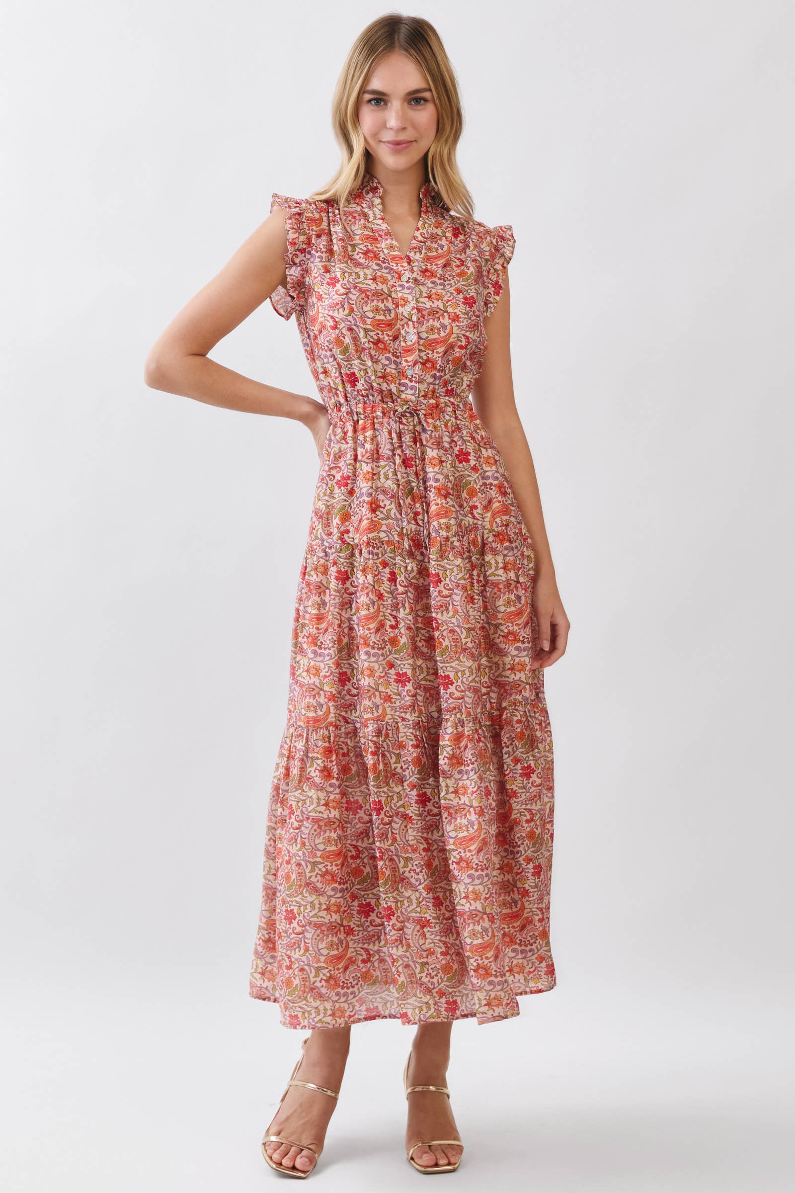Karen - Floral Tiered Maxi Dress