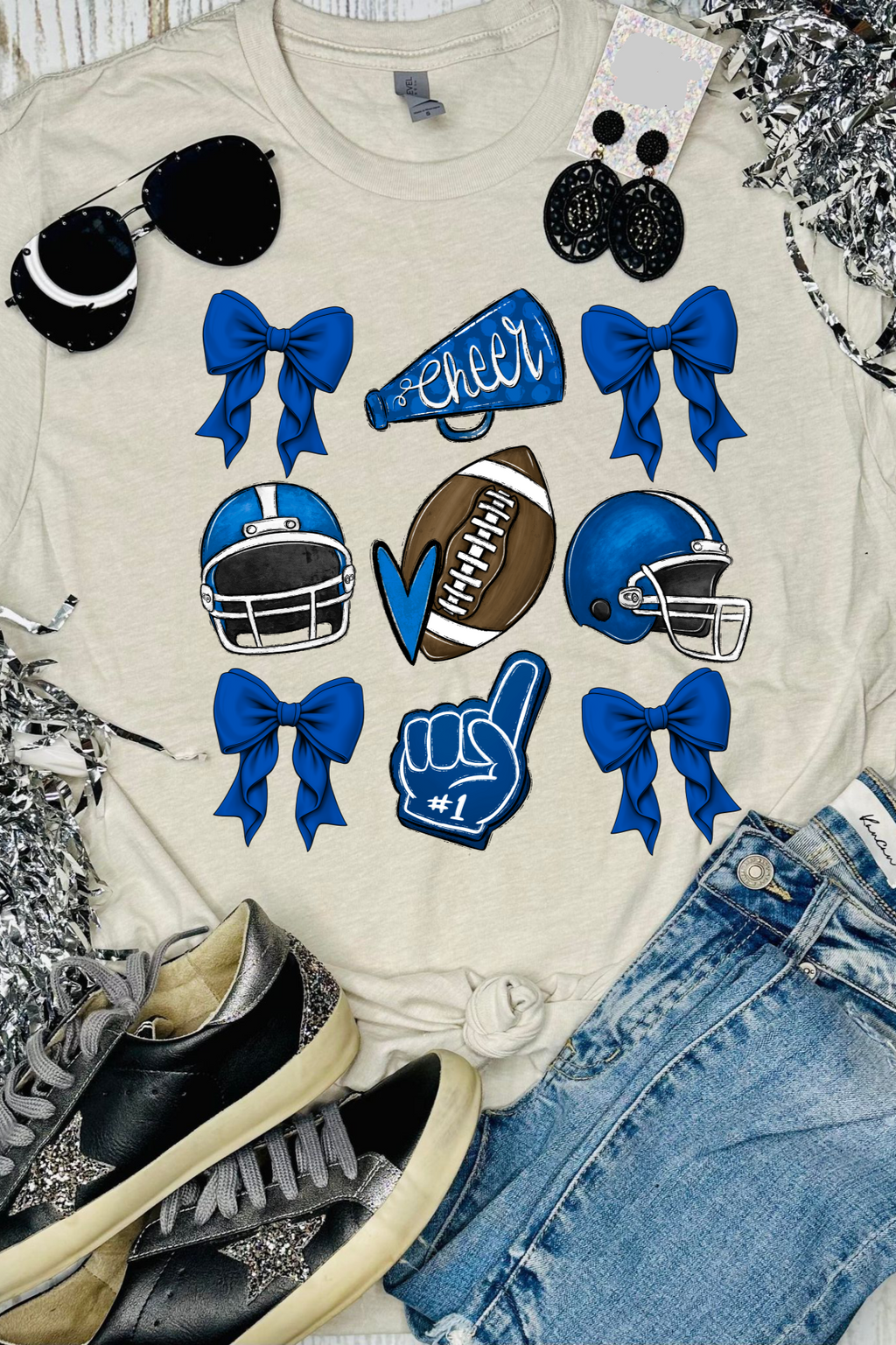 Cheer and Football Tee