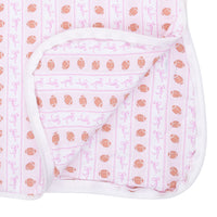 Football Bow Stripe - Sleep Bag