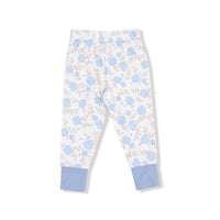 Baby Blue Floral - Short Sleeve Loungewear Set