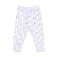 Anna Floral Stripe - Short Sleeve Loungewear Set