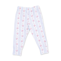 Anna Floral Stripe - Short Sleeve Loungewear Set